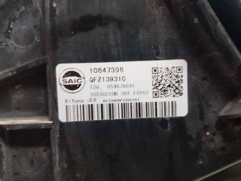 Recambio de electroventilador para mg zs 1.0 t-gdi referencia OEM IAM 10847398 QFZ13931C SAIC