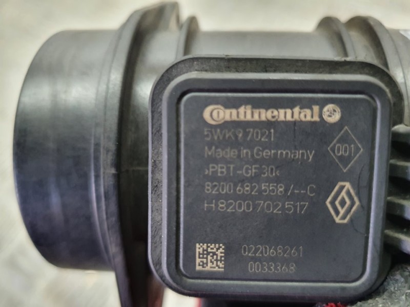 Recambio de caudalimetro para dacia dokker ambiance referencia OEM IAM 8200682558 5WK97021 CONTINENTAL