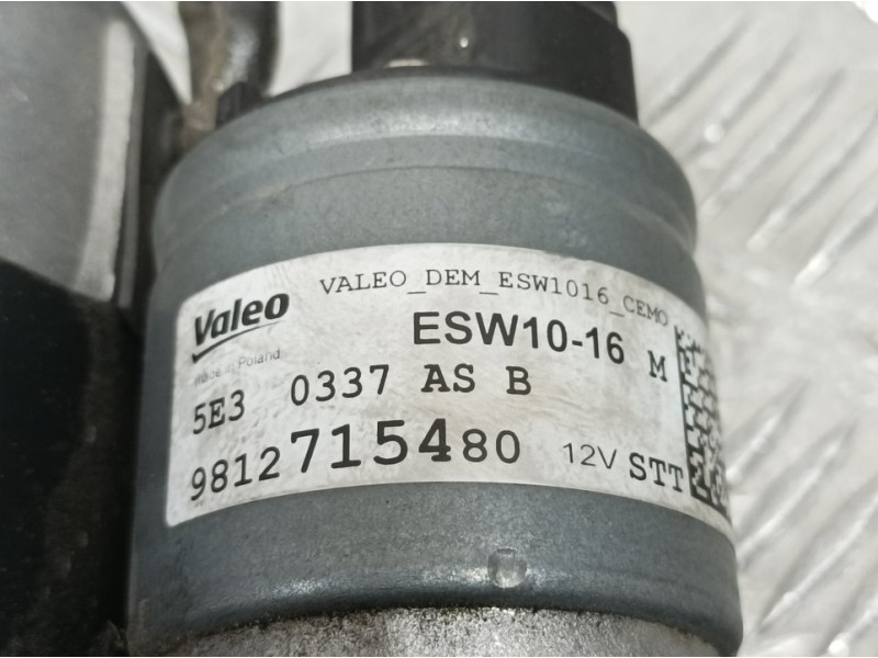 Recambio de motor arranque para opel corsa f edition referencia OEM IAM 9812715480 ESW1016 VALEO