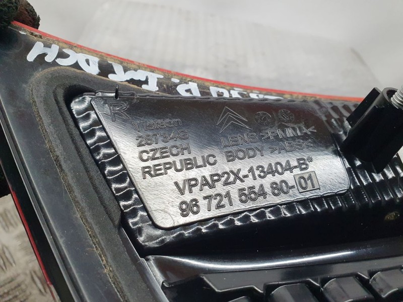 Recambio de piloto trasero derecho para citroën c4 lim. seduction referencia OEM IAM 9672155480  INTERIOR