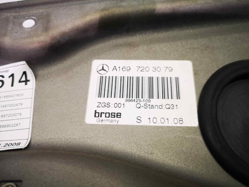Recambio de elevalunas delantero derecho para mercedes-benz clase a (w169) referencia OEM IAM A1697203079  