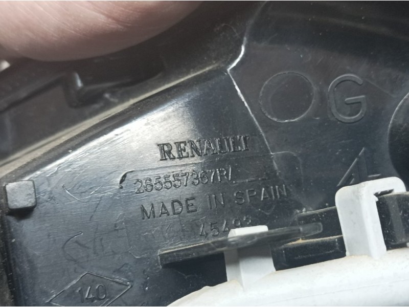 Recambio de piloto trasero izquierdo para renault captur limited referencia OEM IAM 265557367R  EXTERIOR