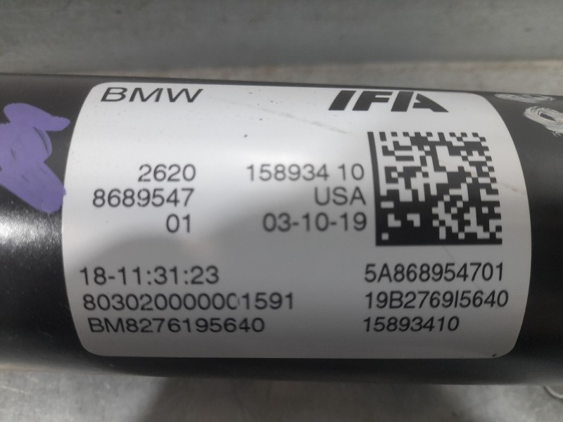 Recambio de transmision central para bmw x4 (g02, f98) m40 i xdrive referencia OEM IAM 5A868954701 TRASERA 