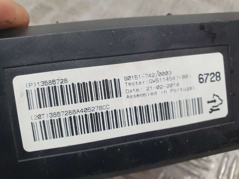 Recambio de modulo electronico para opel astra j lim. cosmo referencia OEM IAM 13586728 GW5114547 