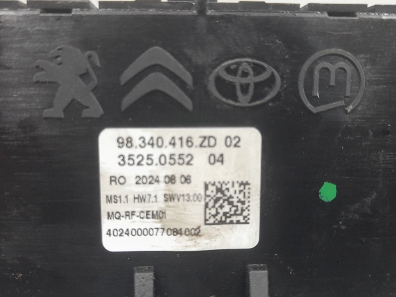 Recambio de mando calefaccion / aire acondicionado para peugeot expert furgoneta (v_) 1.5 bluehdi 120 referencia OEM IAM 9834041