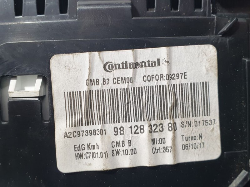 Recambio de cuadro instrumentos para citroën c4 lim. live referencia OEM IAM 9812832380 A2C97398301 CONTINENTAL