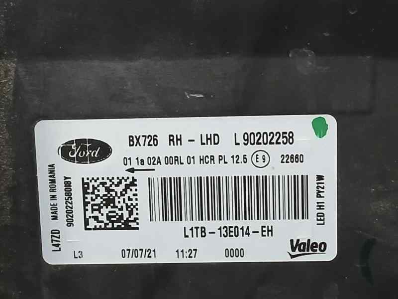 Recambio de faro derecho para ford puma titanium referencia OEM IAM L1TB13E014EH 90202258 HELLA