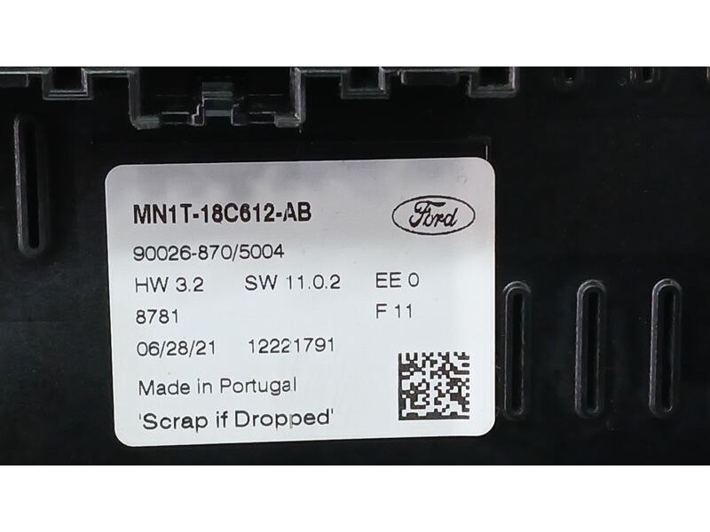 Recambio de mando climatizador para ford puma titanium referencia OEM IAM NM1T18C612AB  