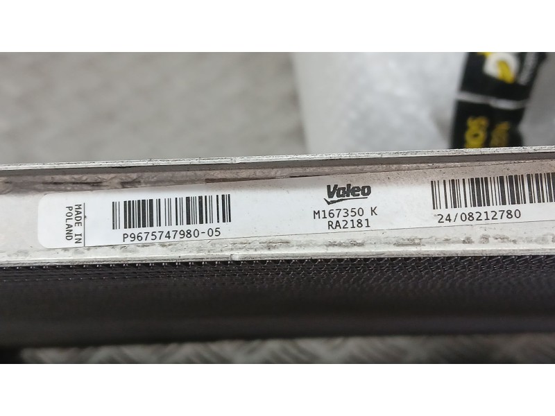 Recambio de radiador agua para peugeot expert furgoneta (v_) 1.5 bluehdi 120 referencia OEM IAM 9675747980 M167350K VALEO POCO D