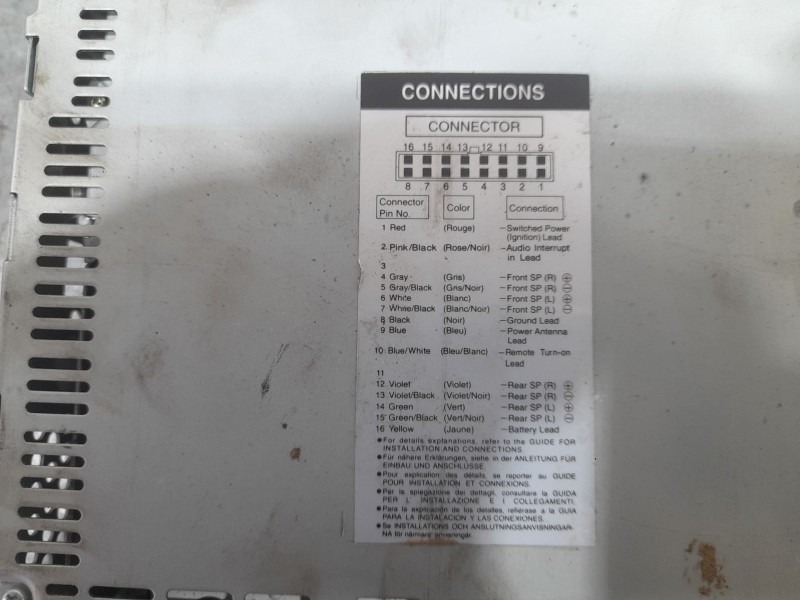 Recambio de sistema audio / radio para hyundai getz (tb) 1.1 referencia OEM IAM CDE9821R  