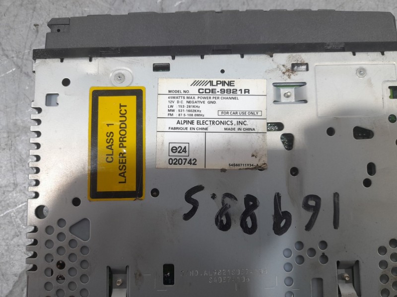 Recambio de sistema audio / radio para hyundai getz (tb) 1.1 referencia OEM IAM CDE9821R  