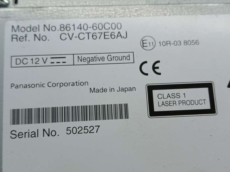 Recambio de sistema navegacion gps para toyota land cruiser (j15) vx referencia OEM IAM 8614060C00 CVCT67E6AJ PANASONIC