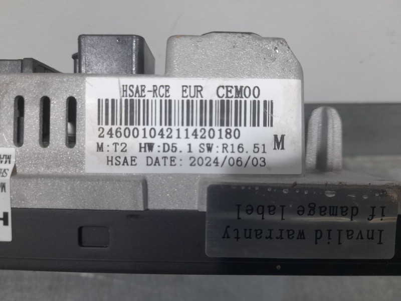 Recambio de sistema audio / radio para peugeot expert furgoneta (v_) 1.5 bluehdi 120 referencia OEM IAM 24600104211420180 HST042