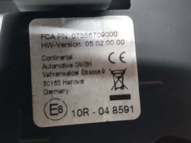 Recambio de sistema navegacion gps para fiat tipo ii (357) berlina mirror referencia OEM IAM 07356709000 A2C1548460001 CONTINENT