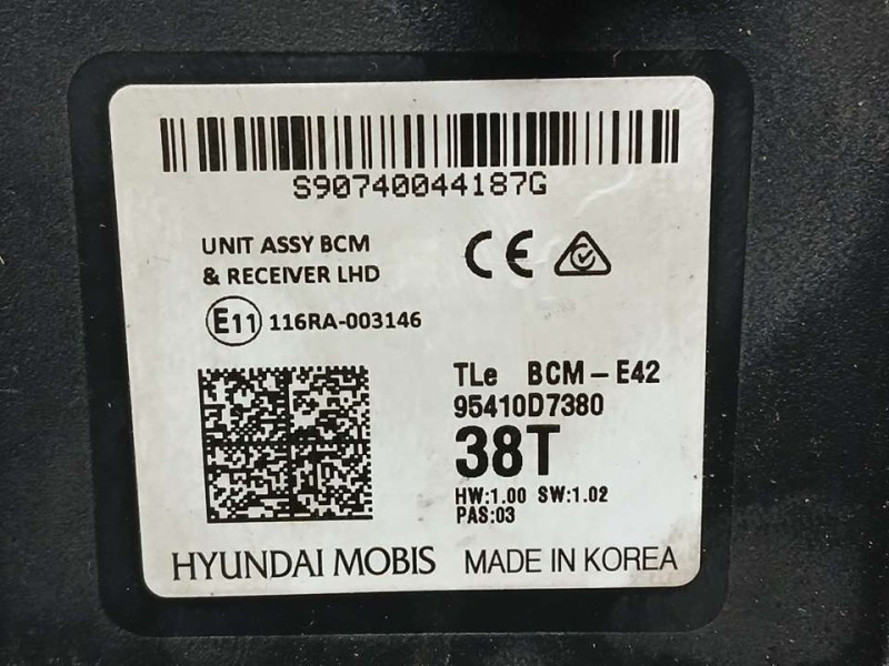 Recambio de modulo electronico para hyundai tucson essence 2wd referencia OEM IAM 95410D7380 116RA003146 MOBIS