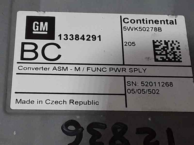Recambio de modulo electronico para opel insignia berlina selective referencia OEM IAM 13384291 5WK50278B CONTINENTAL