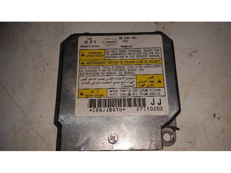 Recambio de kit airbag para daewoo kalos 1.4 se referencia OEM IAM 96534481  
