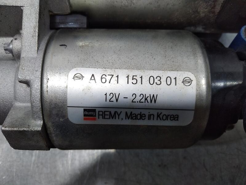 Recambio de motor arranque para ssangyong rodius 4wd power referencia OEM IAM a6711510301  