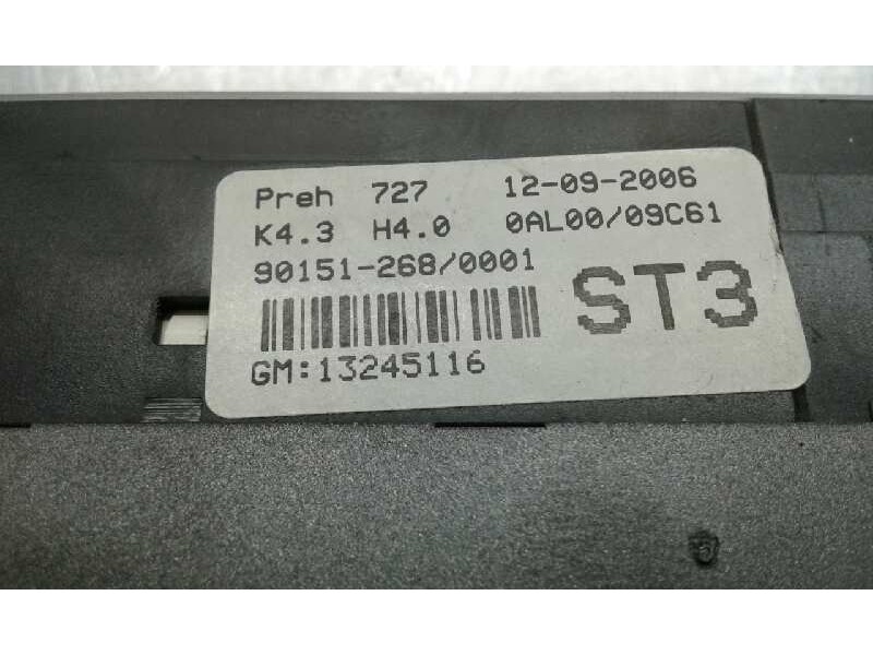 Recambio de mando climatizador para opel astra gtc cosmo referencia OEM IAM 901512680001 1000002283578 13245116