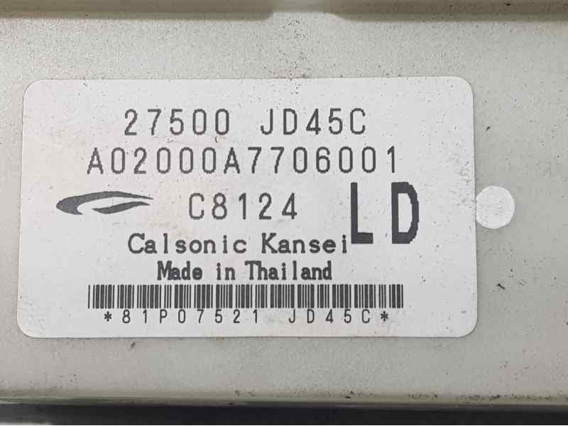 Recambio de mando climatizador para nissan qashqai (j10) tekna 4x4 referencia OEM IAM 27500JD45C  