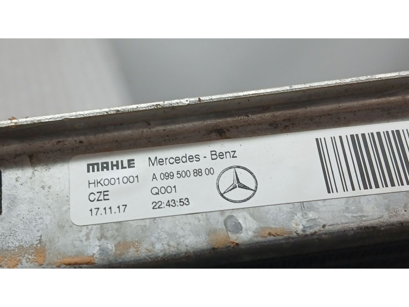 Recambio de radiador agua para mercedes-benz glc coupe (c253) 350 e 4-matic (253.354) referencia OEM IAM A0995008800 MAHLE HK001