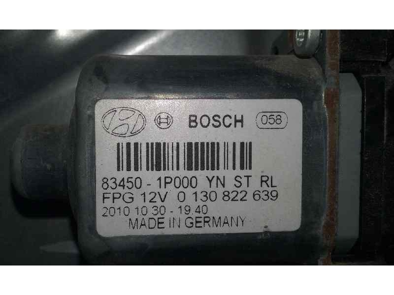 Recambio de elevalunas trasero izquierdo para hyundai ix20 gl classic referencia OEM IAM  2 PINS ELECTRICO