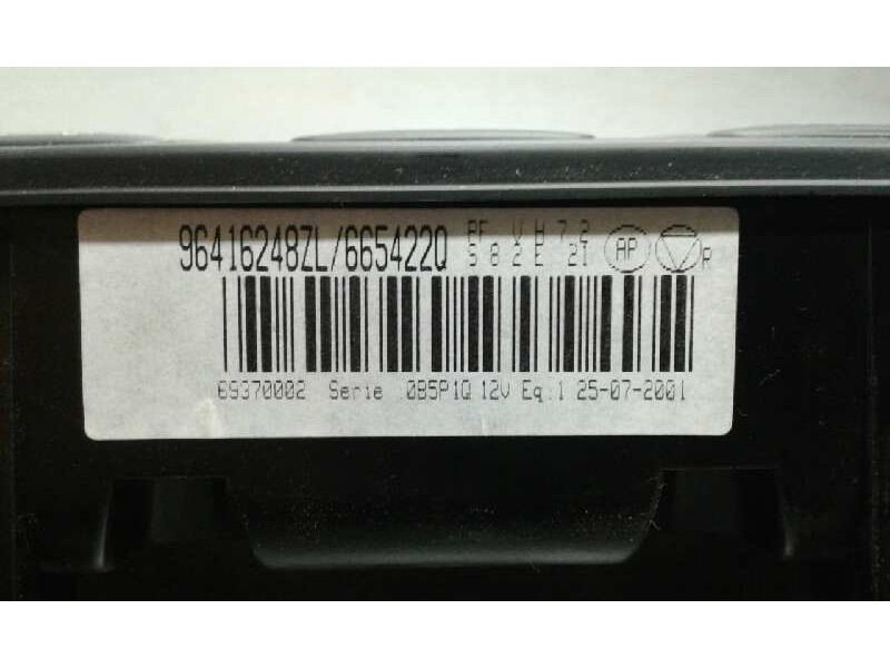 Recambio de mando climatizador para peugeot 406 berlina (s1/s2) st referencia OEM IAM 69370002 1000000440492 96416248ZL