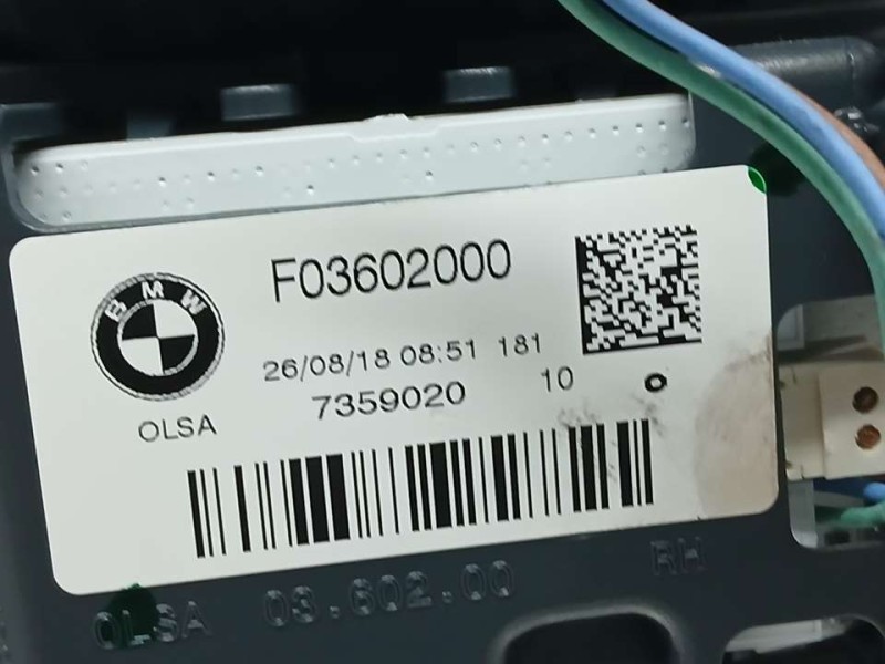 Recambio de piloto trasero derecho para bmw serie 1 lim. 5-trg. (f20) 116d referencia OEM IAM 7359020 F03602000 INTERIOR
