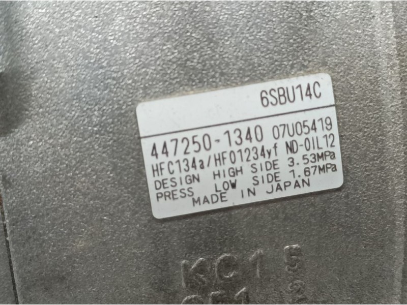 Recambio de compresor aire acondicionado para jeep compass ii sport 4x2 referencia OEM IAM 44725011340  