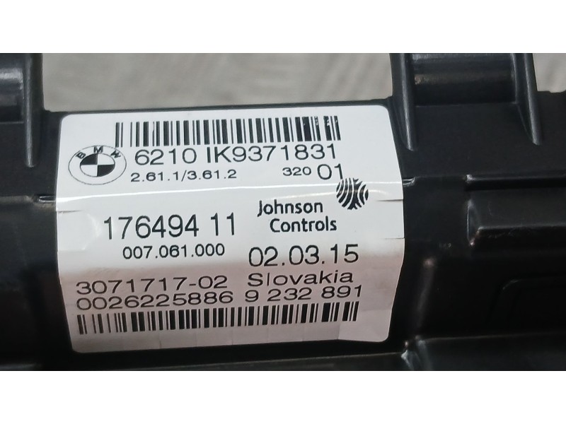 Recambio de cuadro instrumentos para bmw 2 active tourer (f45) 218 i referencia OEM IAM 17649411 JOHNSON CONTROLS 0026225886