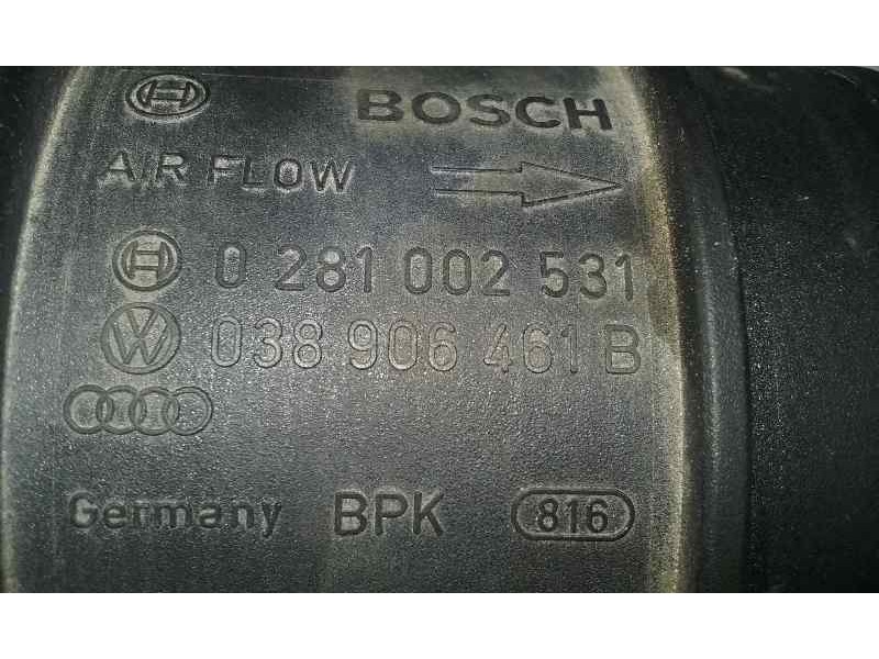 Recambio de caudalimetro para volkswagen polo (9n1) highline referencia OEM IAM 0281002531 038906461B BOSCH