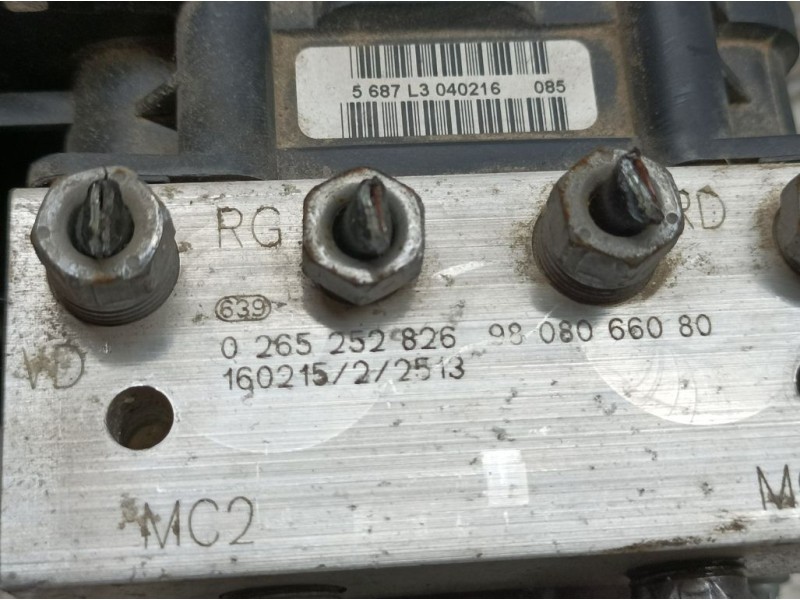 Recambio de abs para peugeot 5008 active referencia OEM IAM 9808066080 0265252826 BOSCH