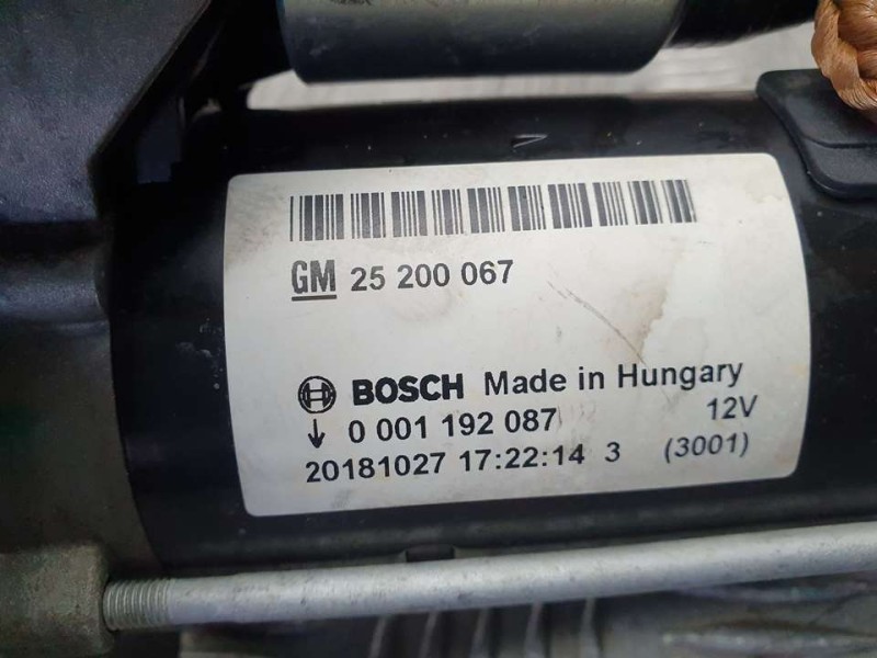 Recambio de motor arranque para opel corsa e selective referencia OEM IAM 25200067 0001192087 BOSCH