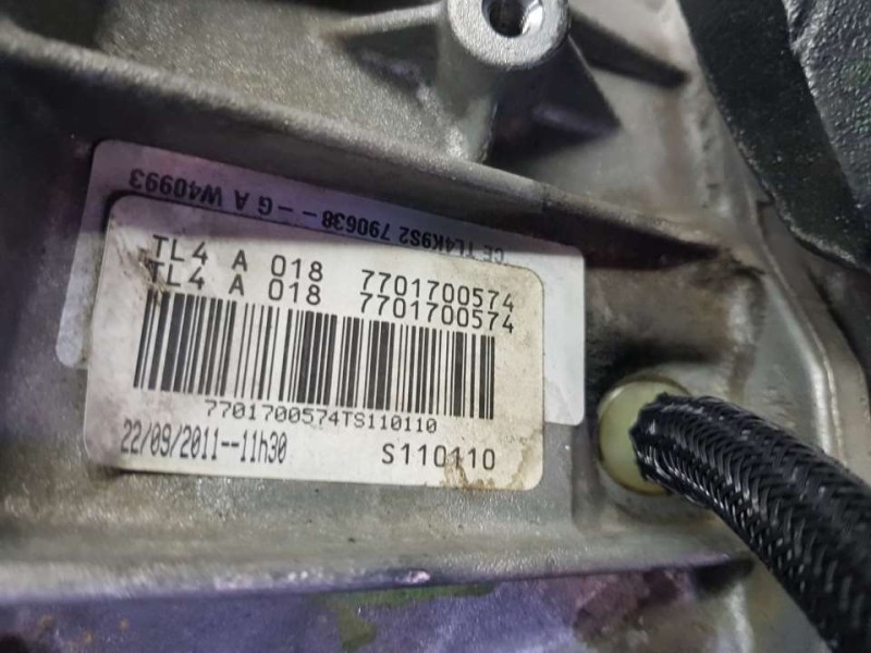 Recambio de caja cambios para renault scenic iii dynamique referencia OEM IAM TL4018 S110110 6VELOCIDADES