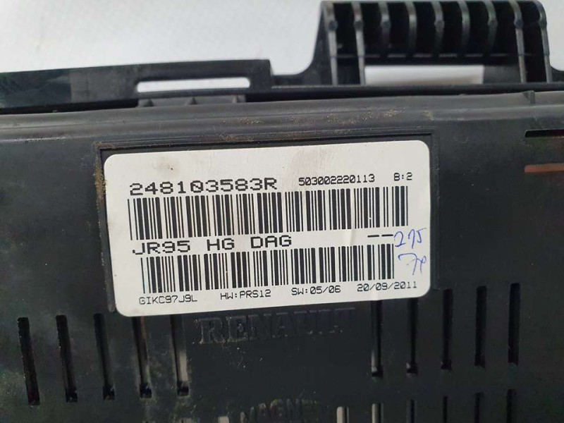 Recambio de cuadro instrumentos para renault scenic iii dynamique referencia OEM IAM 248103583R JR95HGDAG 
