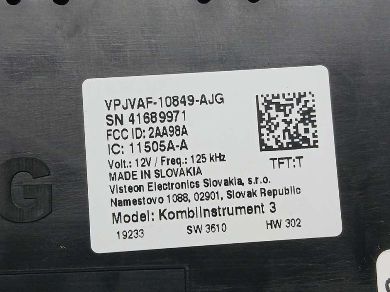 Recambio de cuadro instrumentos para volkswagen golf vii lim. (bq1) advance referencia OEM IAM 5G1920750D 4168997103 