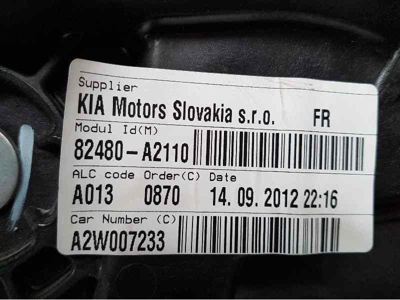 Recambio de elevalunas delantero derecho para kia cee´d sporty wagon concept referencia OEM IAM 82460A2010  ELECTRICO 6 PINS
