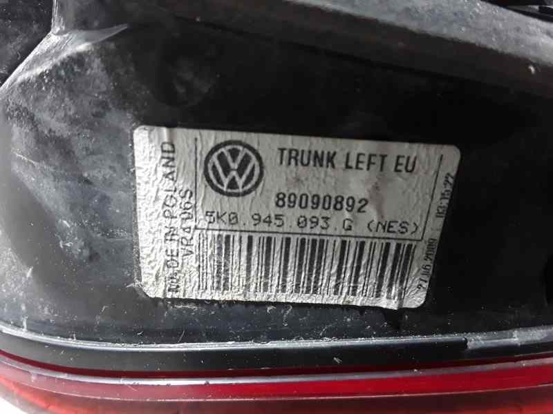 Recambio de piloto trasero izquierdo para volkswagen golf vi (5k1) advance referencia OEM IAM 5K0945093G 89090892 INTERIOR