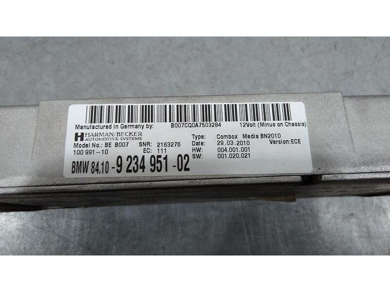 Recambio de modulo electronico para bmw serie 7 (f01/f02) 730d referencia OEM IAM 10099110  