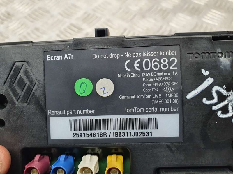 Recambio de sistema navegacion gps para renault scenic iii dynamique referencia OEM IAM 259154618R IB6311J02531 