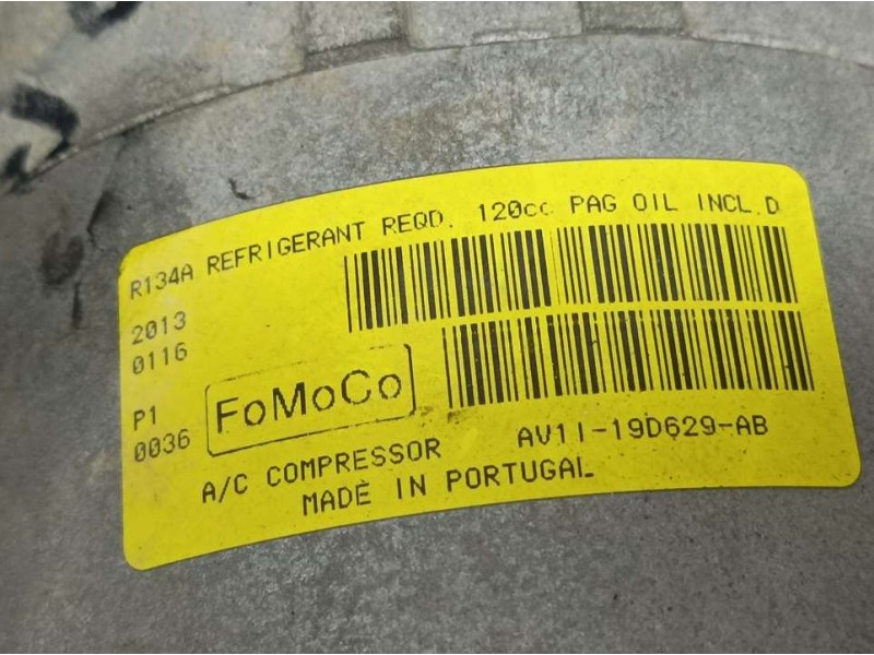 Recambio de compresor aire acondicionado para ford fiesta (ccn) trend referencia OEM IAM AV1119D629AB  