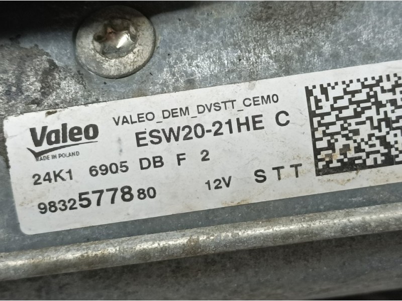 Recambio de motor arranque para peugeot expert furgón pro standar referencia OEM IAM 9832577880 ESW2021HE VALEO