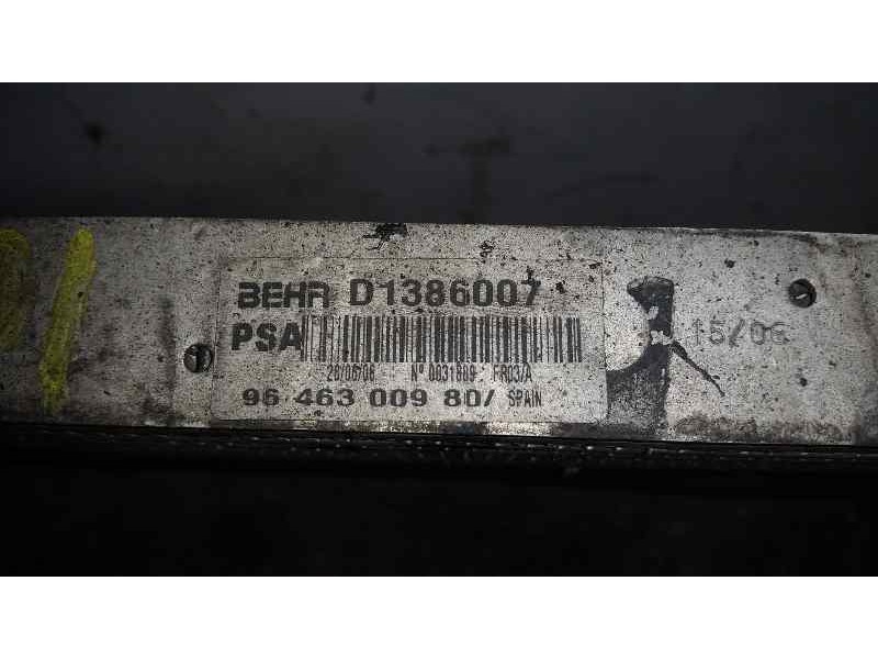 Recambio de intercooler para citroën c6 exclusive referencia OEM IAM D1386007 9646300980 BEHR