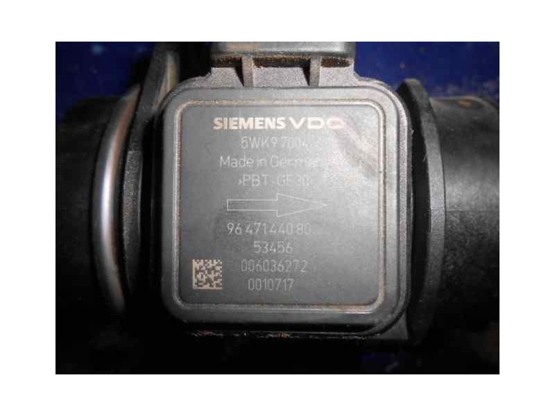 Recambio de caudalimetro para peugeot 207 x-line referencia OEM IAM 9647144080 5WK97004 SIEMENS VDO