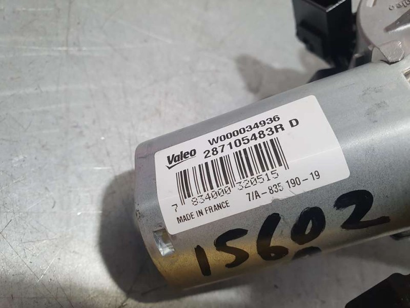 Recambio de motor limpia trasero para dacia sandero stepway comfort referencia OEM IAM 287105483R W000034936 VALEO