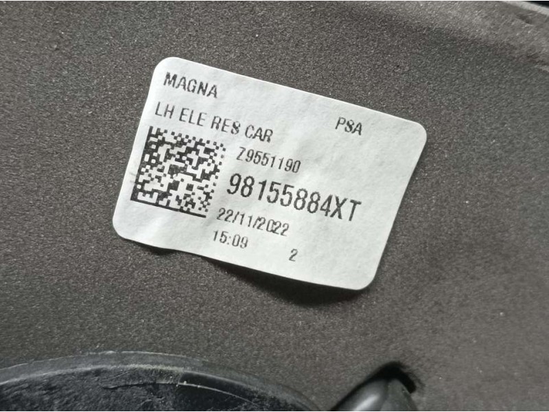 Recambio de retrovisor izquierdo para toyota proace furgon referencia OEM IAM 98155884XT  ELECTRICO 5 CABLES