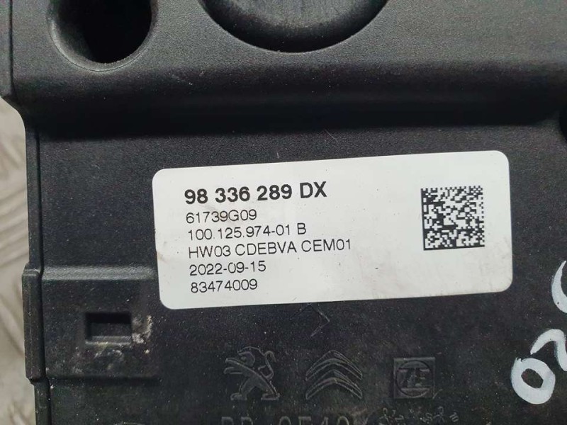 Recambio de palanca cambio para peugeot 508 gt line referencia OEM IAM 98336289DX 61739G09 83474009