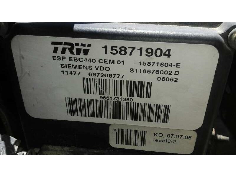 Recambio de abs para citroën c6 exclusive referencia OEM IAM 15871904 S118676002D SIEMENS