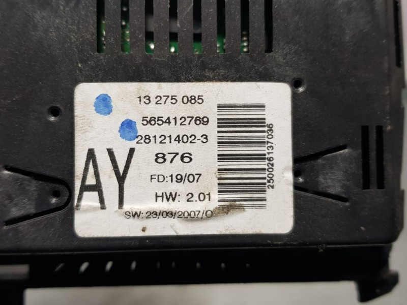 Recambio de pantalla multifuncion para opel zafira b cosmo referencia OEM IAM 13275085 565412769 