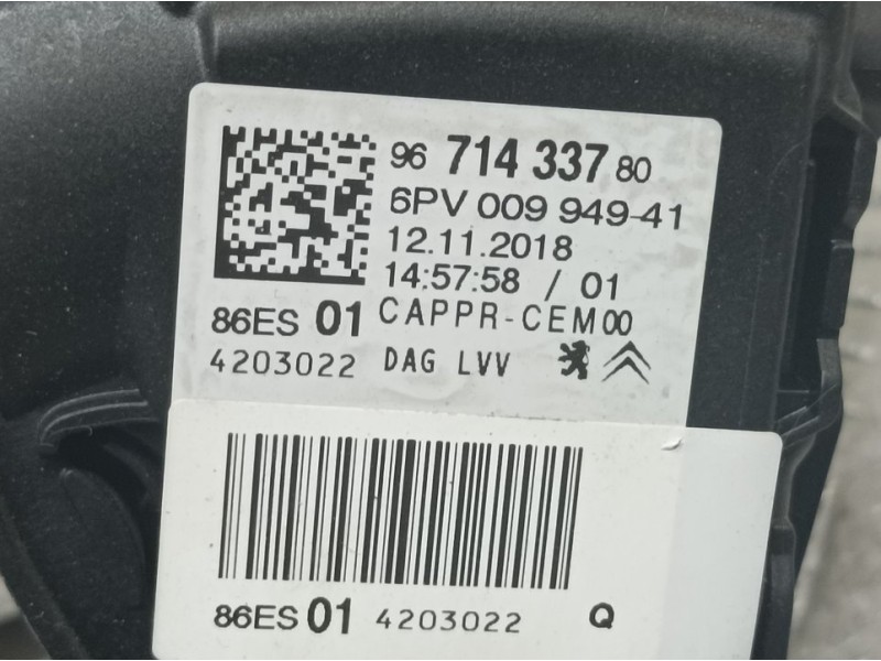 Recambio de potenciometro pedal para citroën c3 shine referencia OEM IAM 9671433780 6PV00994941 
